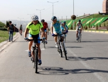 Фоторепортаж с зимнего чемпионата Казахстана по велогонкам
