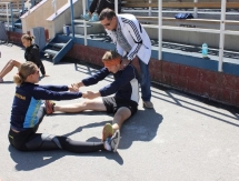 Сборная Костанайской области по конькобежному спорту проводит УТС на «Медеу»