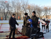 В Петропавловске открыли новый хоккейный корт