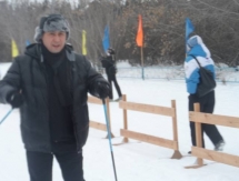 Кокшетауцы встали на лыжи в поддержку казахстанских олимпийцев в Сочи