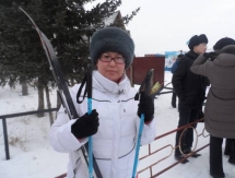 Кокшетауцы встали на лыжи в поддержку казахстанских олимпийцев в Сочи