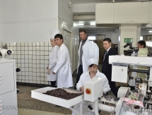 Карпов и Сапиев посетили кондитерскую фабрику в Караганде