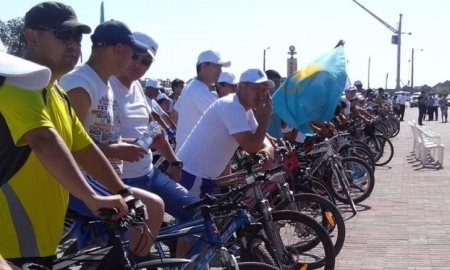 В Шымкенте состоялся любительский велопробег