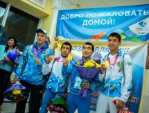 Олимпийская юношеская сборная приземлилась в аэропорту Алматы