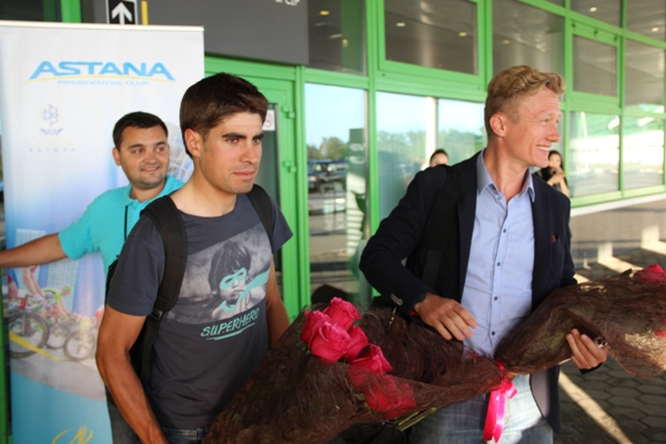 Микеле Ланда и Александр Винокуров