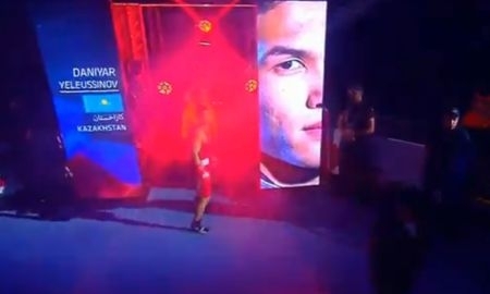 
Видео боя чемпионата мира Данияр Елеусинов — Мохаммед Рабии