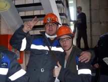 Хоккеисты «Сарыарки» посетили шахту имени Костенко