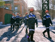 Хоккеисты «Сарыарки» посетили шахту имени Костенко