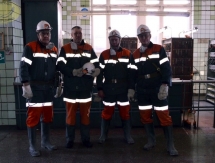 Хоккеисты «Сарыарки» посетили шахту имени Костенко