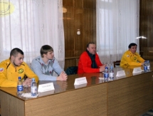 Хоккеисты «Сарыарки» посетили шахту имени Костенко