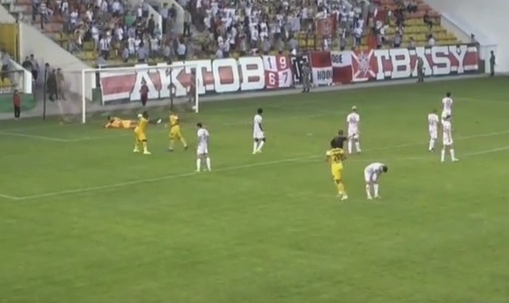 
Видео гола Исаэля в матче Премьер-Лиги «Актобе» — «Кайрат»