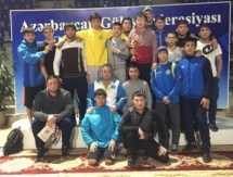 Молодежная сборная Казахстана по греко-римской борьбе заняла второе место на турнире в Баку