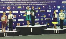 Танцоры из Актау завоевали весь комплект медалей на международном турнире по спортивным бальным танцам