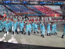 Фоторепортаж с прохода делегации Казахстана на церемонии открытия Олимпиады-2018