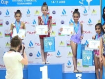 Юные гимнастки из Актау завоевали пять медалей на международном турнире в Баку