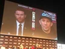 Фото и видео с финальной пресс-конференции Головкина и «Канело» перед вторым боем