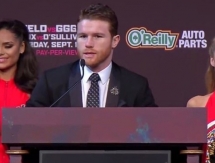 Фото и видео с финальной пресс-конференции Головкина и «Канело» перед вторым боем