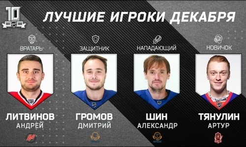 
Игроки казахстанского клуба — среди лучших в декабре в ВХЛ