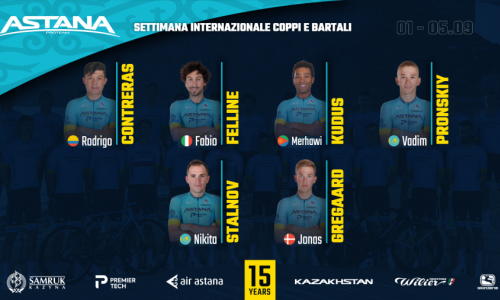 
«Астана» объявила состав на «Международную неделю Коппи-Бартали»