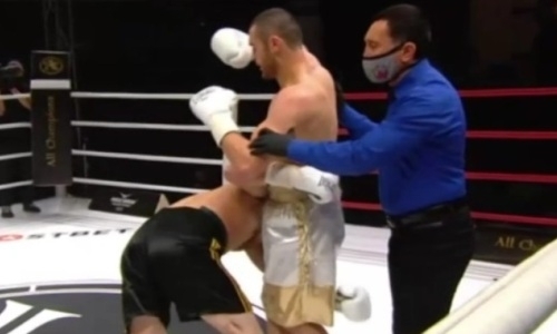 
Вечер бокса в Казани с участием казахстанцев начался с нокаута россиянина в первом раунде. Видео