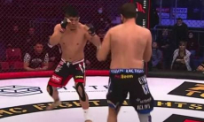 Видео полного боя Куата Хамитова на AMC Fight Nights с зубодробительным нокаутом за 50 секунд