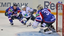 Фоторепортаж с матча КХЛ «Металлург» Мг — «Барыс» 1:2