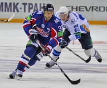 Фоторепортаж с матча КХЛ «Металлург» Мг — «Барыс» 1:2