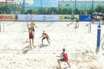 Открытие Международного турнира по пляжному волейболу среди мужских команд «Актау Инвитэйшн» 2012