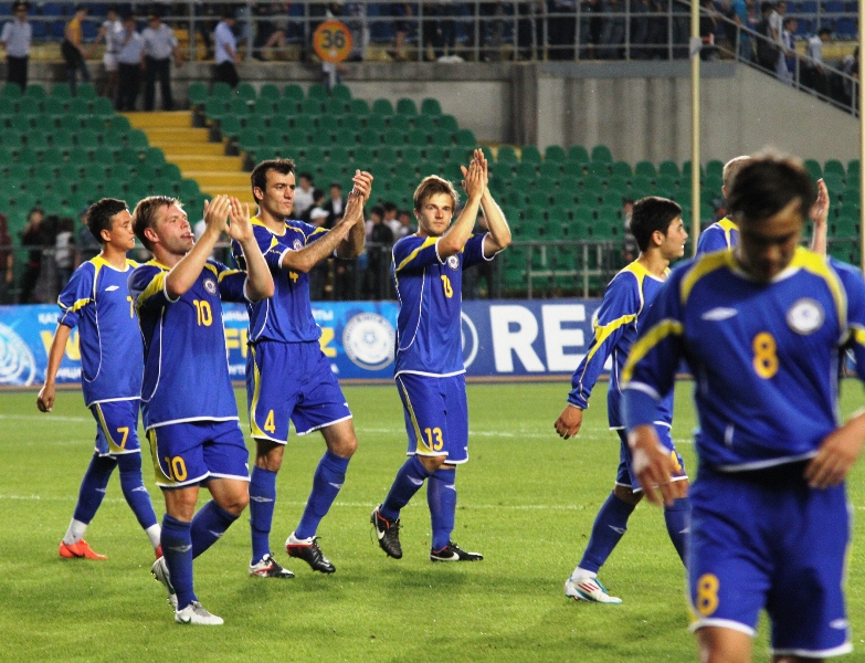 Фоторепортаж с товарищеского матча Казахстан — Кыргызстан 5:2