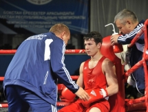 Фоторепортаж с первого дня чемпионата Казахстана по боксу