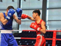 Фоторепортаж с дневной сессии четвертьфиналов чемпионата Казахстана по боксу