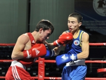 Фоторепортаж с вечерней сессии четвертьфиналов чемпионата Казахстана по боксу