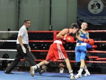 Фоторепортаж с вечерней сессии четвертьфиналов чемпионата Казахстана по боксу