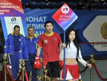 Фоторепортаж с вечерней сессии четвертьфиналов чемпионата Казахстана по боксу