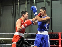 Фоторепортаж с вечерней сессии четвертьфиналов чемпионата Казахстана по боксу