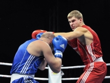 Фоторепортаж с вечерней сессии четвертьфиналов чемпионата Казахстана по боксу