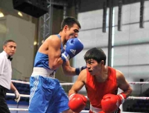 Фоторепортаж с дневной сессии второго дня четвертьфиналов чемпионата Казахстана по боксу