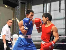 Фоторепортаж с дневной сессии второго дня четвертьфиналов чемпионата Казахстана по боксу