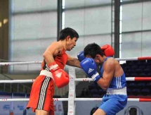 Фоторепортаж с дневной сессии второго дня четвертьфиналов чемпионата Казахстана по боксу