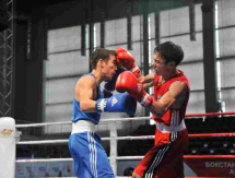 Фоторепортаж с дневной сессии полуфиналов чемпионата Казахстана по боксу