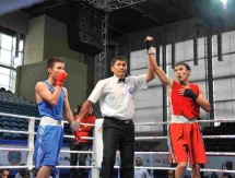 Фоторепортаж с дневной сессии полуфиналов чемпионата Казахстана по боксу