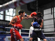 Фоторепортаж с дневной сессии полуфиналов чемпионата Казахстана по боксу