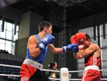 Фоторепортаж с дневной сессии полуфиналов чемпионата Казахстана по боксу