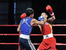 Фоторепортаж с вечерней сессии полуфиналов чемпионата Казахстана по боксу