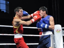 Фоторепортаж с вечерней сессии полуфиналов чемпионата Казахстана по боксу