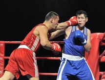 Фоторепортаж с вечерней сессии полуфиналов чемпионата Казахстана по боксу
