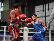 Фоторепортаж с финалов чемпионата Казахстана по боксу