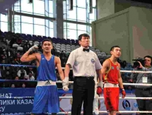 Фоторепортаж с финалов чемпионата Казахстана по боксу