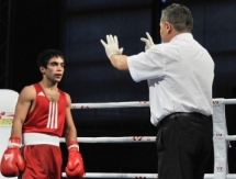 Фоторепортаж с вечерней сессии четвертьфиналов чемпионата Казахстана по боксу