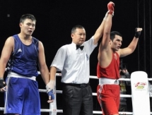 Фоторепортаж с вечерней сессии полуфиналов чемпионата Казахстана по боксу